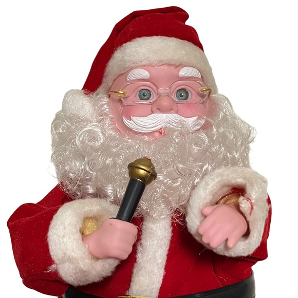 Vintage Musical Wiggle Santa 12" Sings Jingle Bells & Dances - Picture 3 of 11
